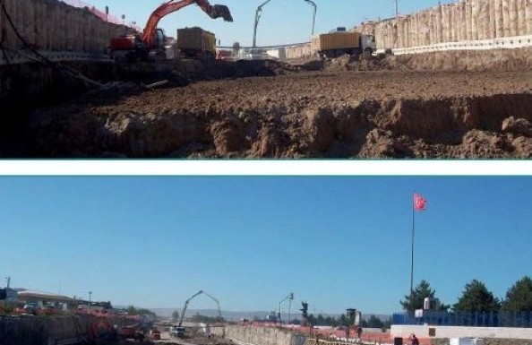 Work of Kartal Flyover Junction Construction on Eskişehir Transition (Kütahya Exit) Road